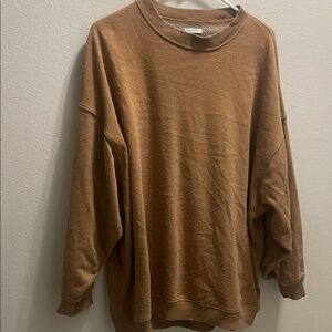 American Eagle Outfitters Tan Crewneck Sweater